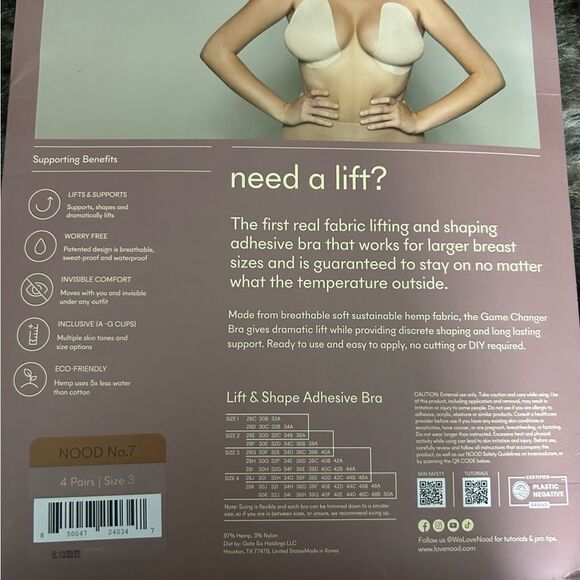 NOOD The Game Changer Lift And Shape Bra NWTSize 3 - Picture 2 of 2